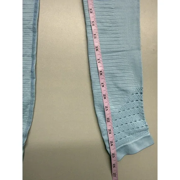 GYMSHARK Energy Seamless legging. Malibu blue. Sz S *estimated See Measurements - Picture 9 of 12